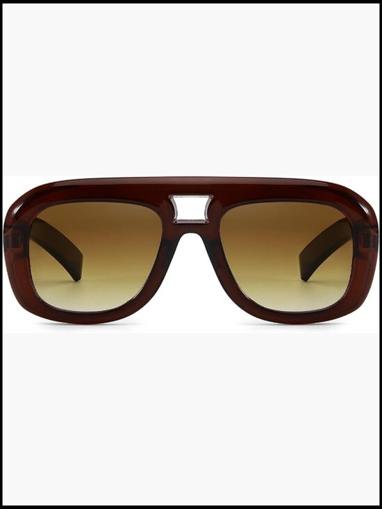 Oversized Aviator Sunglasses with UV Protection Polarized Lenses main image 6